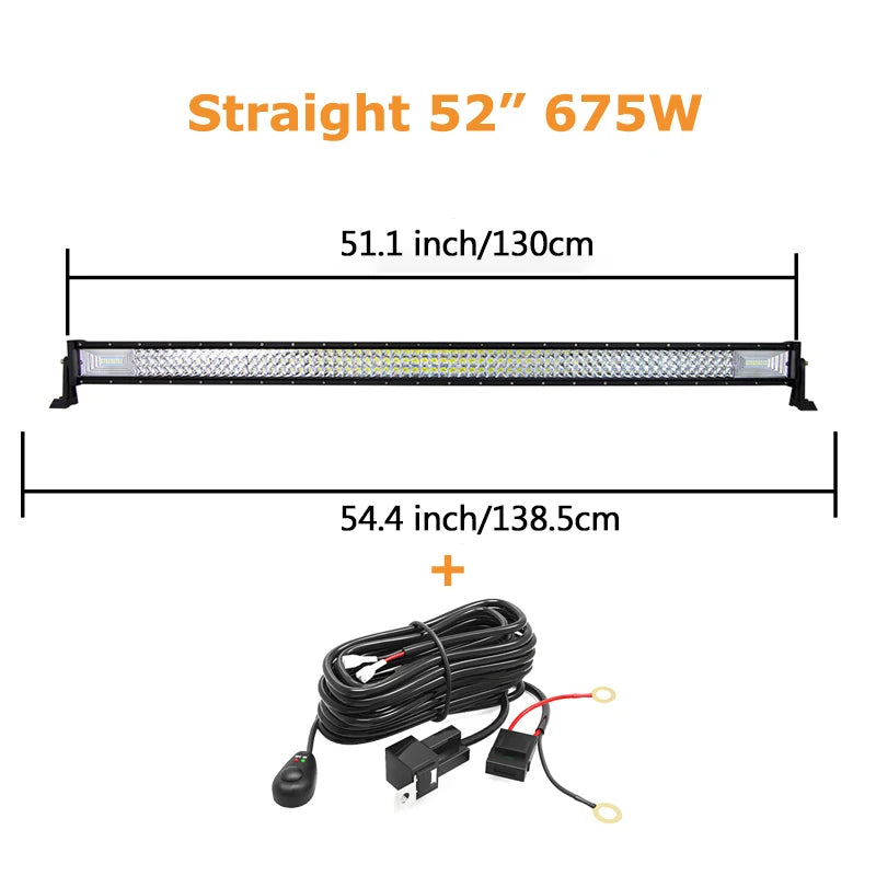 Auxtings 7D LED Offroad Light Bar Combo Beam 12V 24V