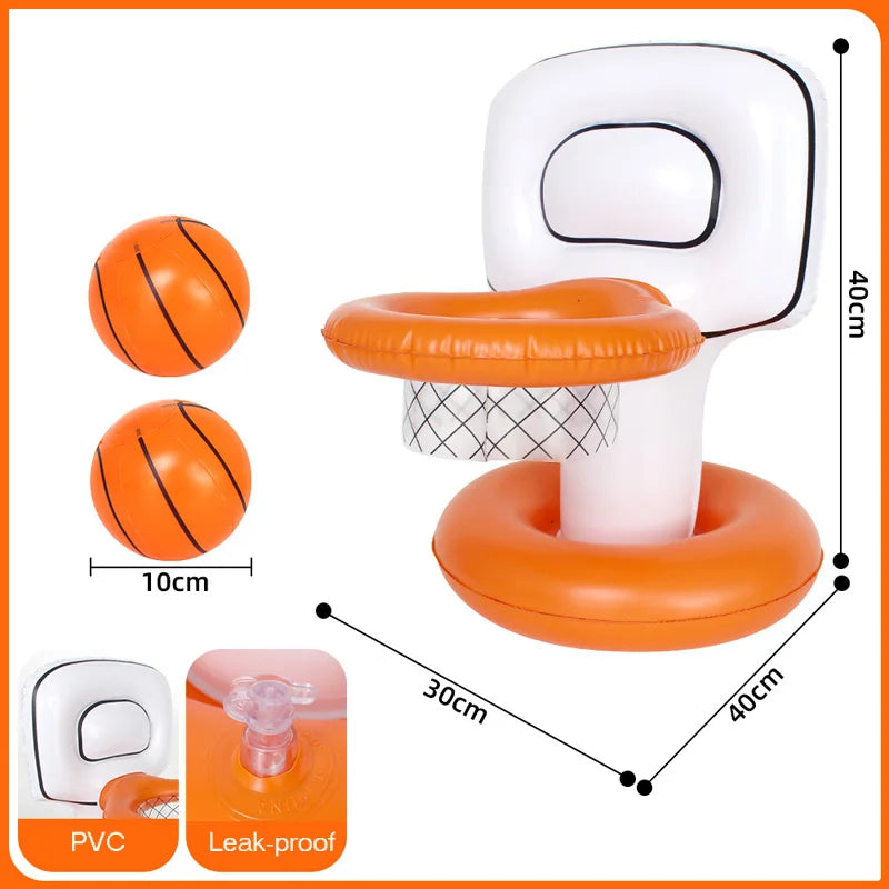 PVC Inflatable Basketball Hoop Pool Party Supplies Children's Fine Party Gifts Creative Parent-child Water Games Home Decoration