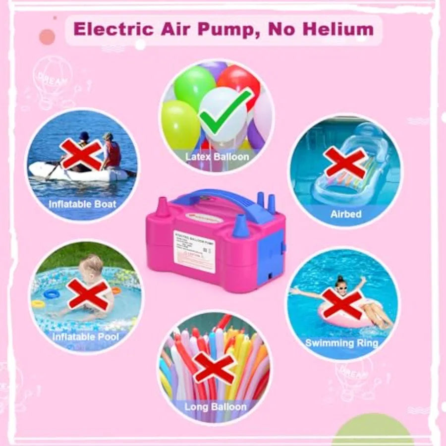 Curated Picks IDAODAN Electric Balloon Pump, Portable Electric Balloon Blower Machine Inflator Air Pump for Party Decorations