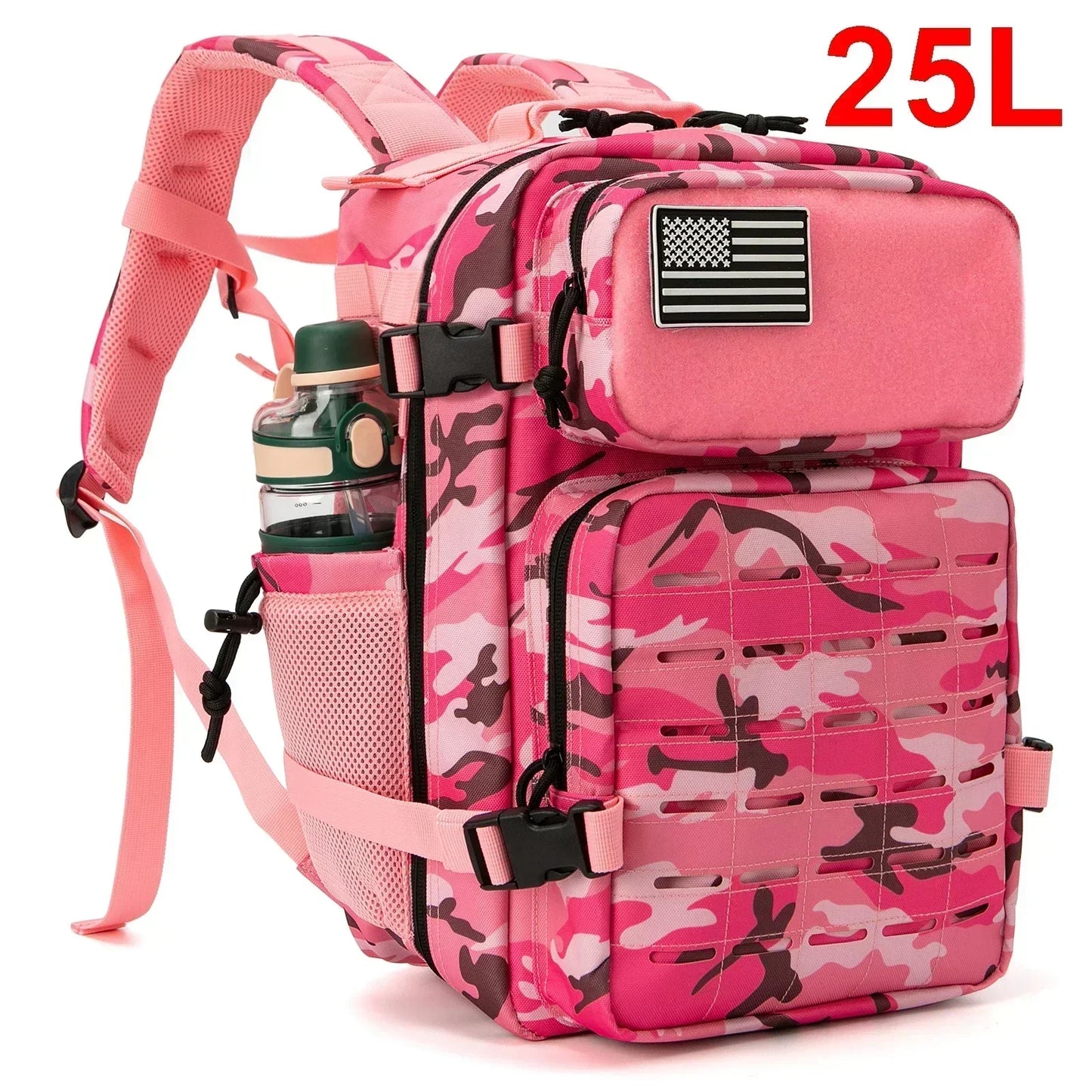 ReFire Gear Rugged Tactical Backpack With Dual Cup Holder For Camping