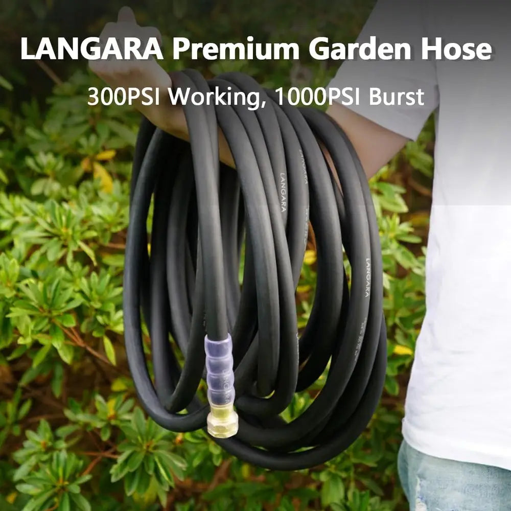 Heavy Duty Premium Garden Hose With Hybrid Rubber Swivel