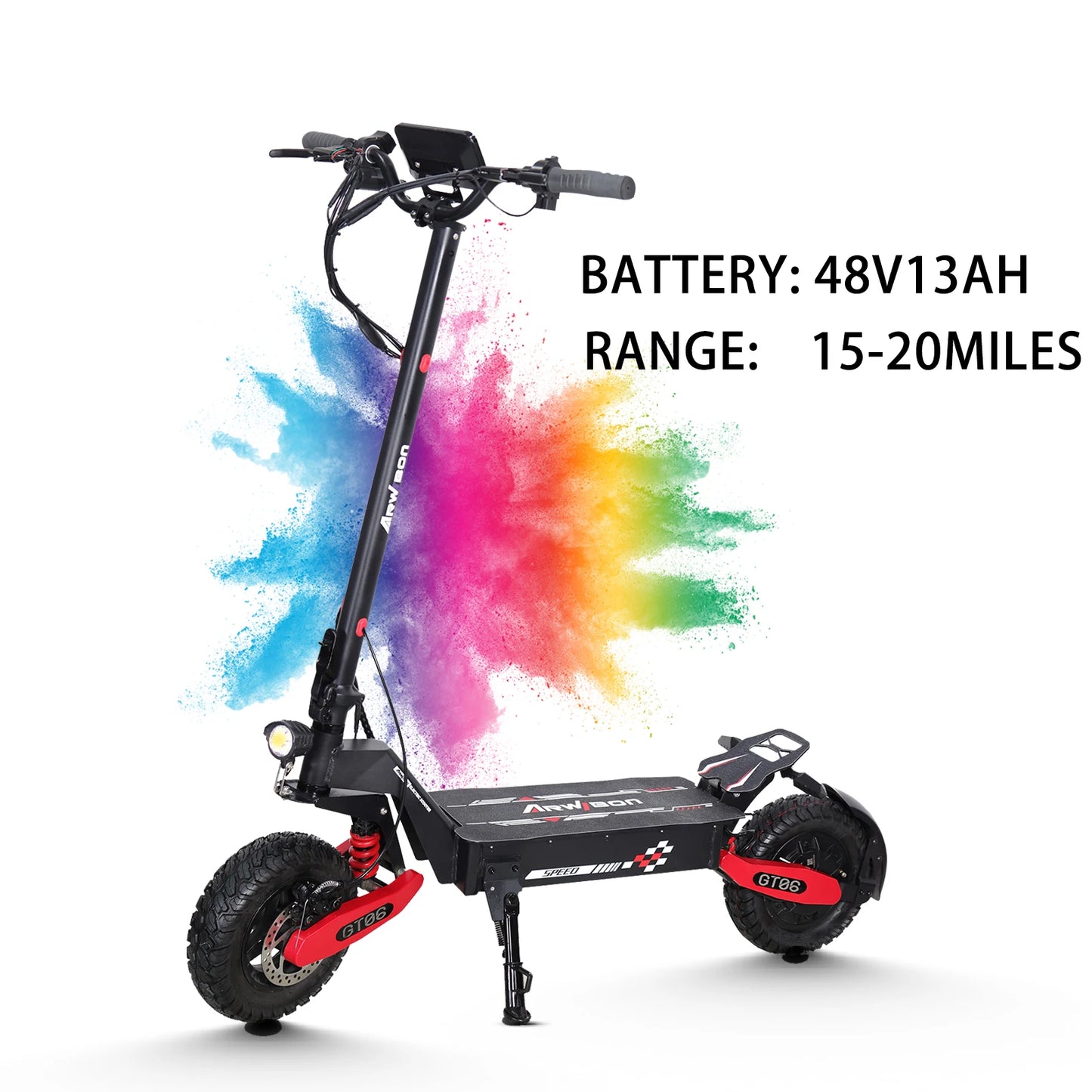 Arwibon GT06 1200W Foldable Electric Scooter 25 MPH Top Speed