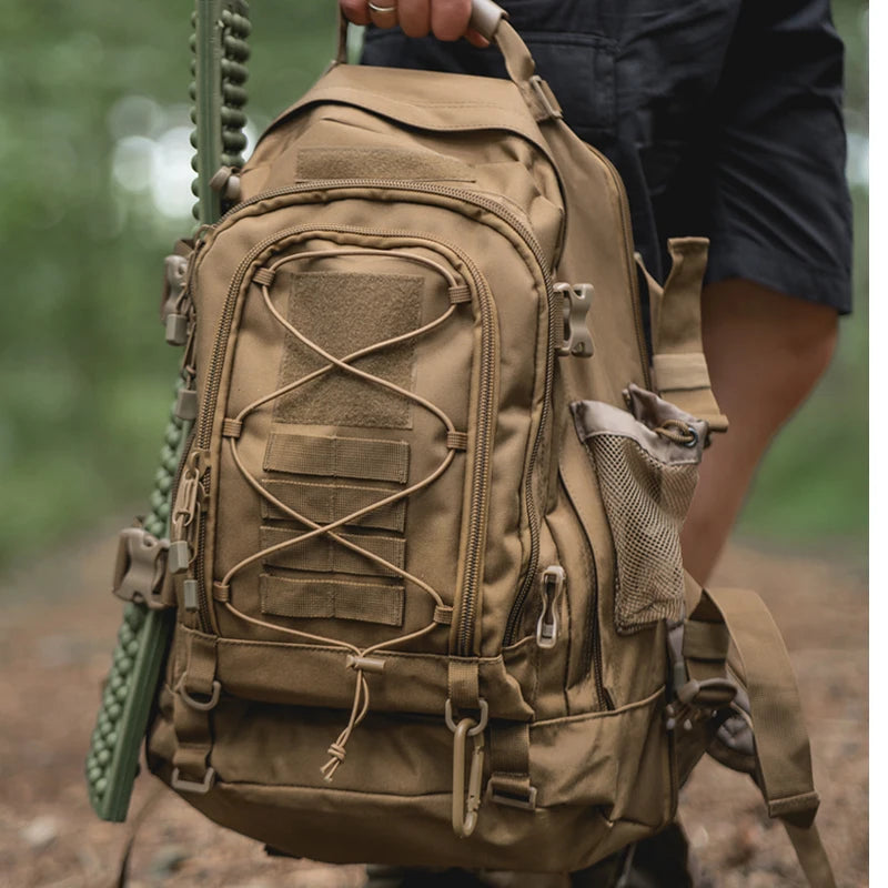 LQARMY Military Tactical Backpack for Outdoor Hiking and Camping