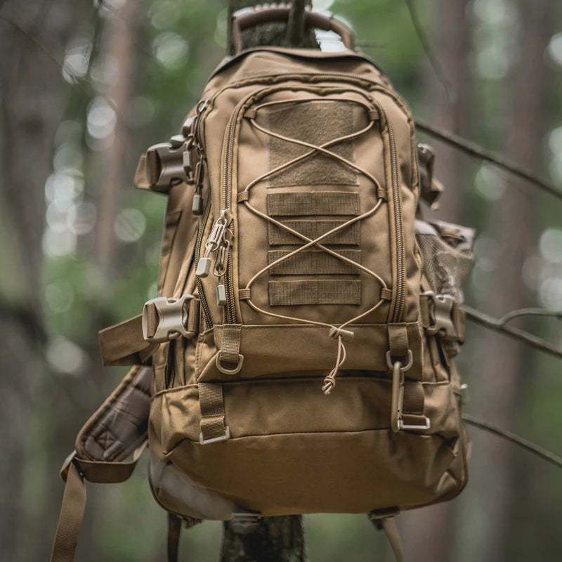 LQARMY Military Tactical Backpack for Outdoor Hiking and Camping