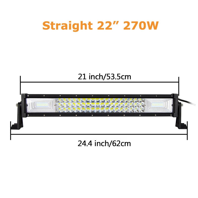 Auxtings 7D LED Offroad Light Bar Combo Beam 12V 24V