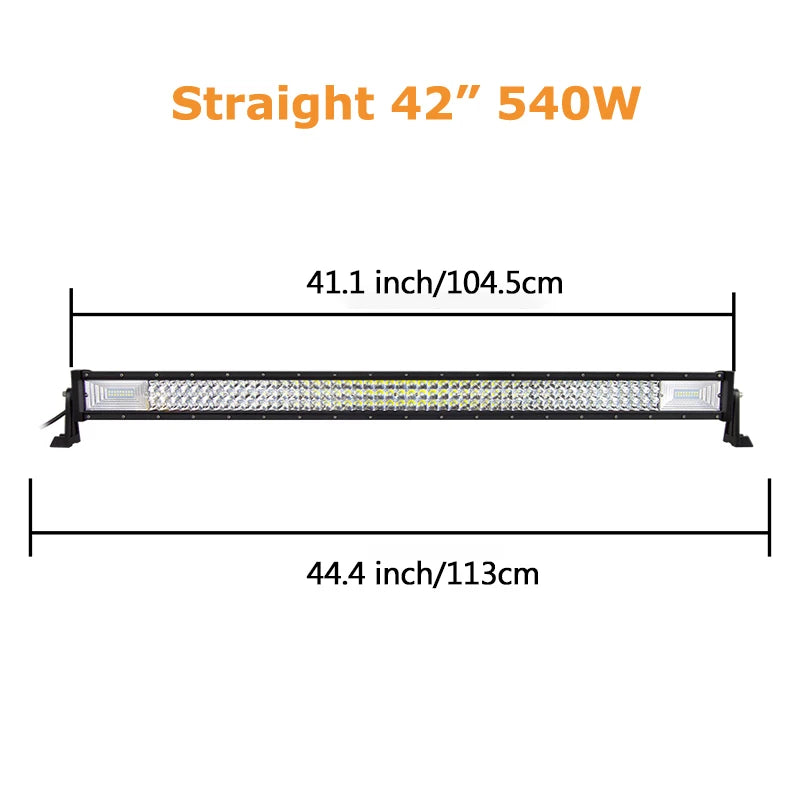 Auxtings 7D LED Offroad Light Bar Combo Beam 12V 24V