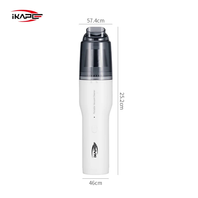 IKAPE Mini Vacuum Cleaner For Coffee Grounds Grinder Battery Barista Accessories Wireless Vacuum Cleaner For Car Handheld