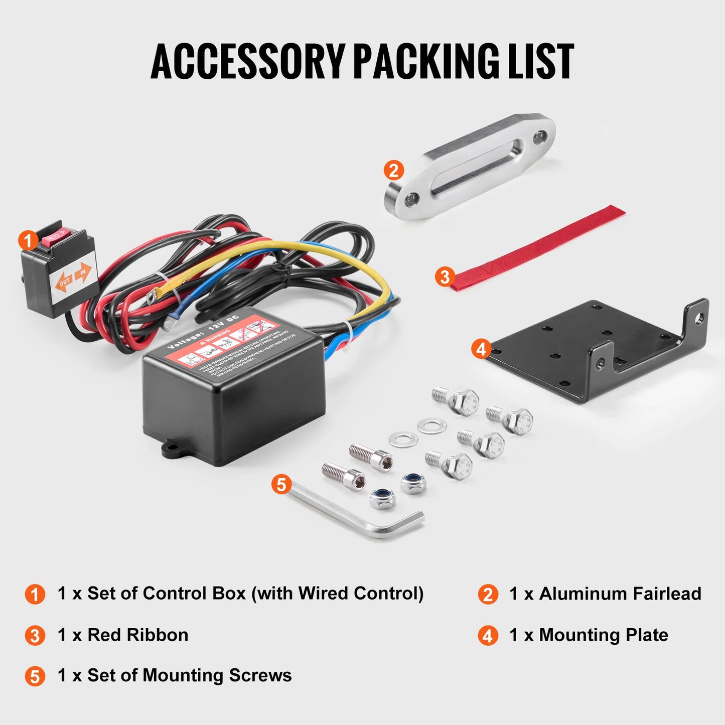 Succebuy 3500 Lbs Electric Winch For ATV UTV IP55 Waterproof