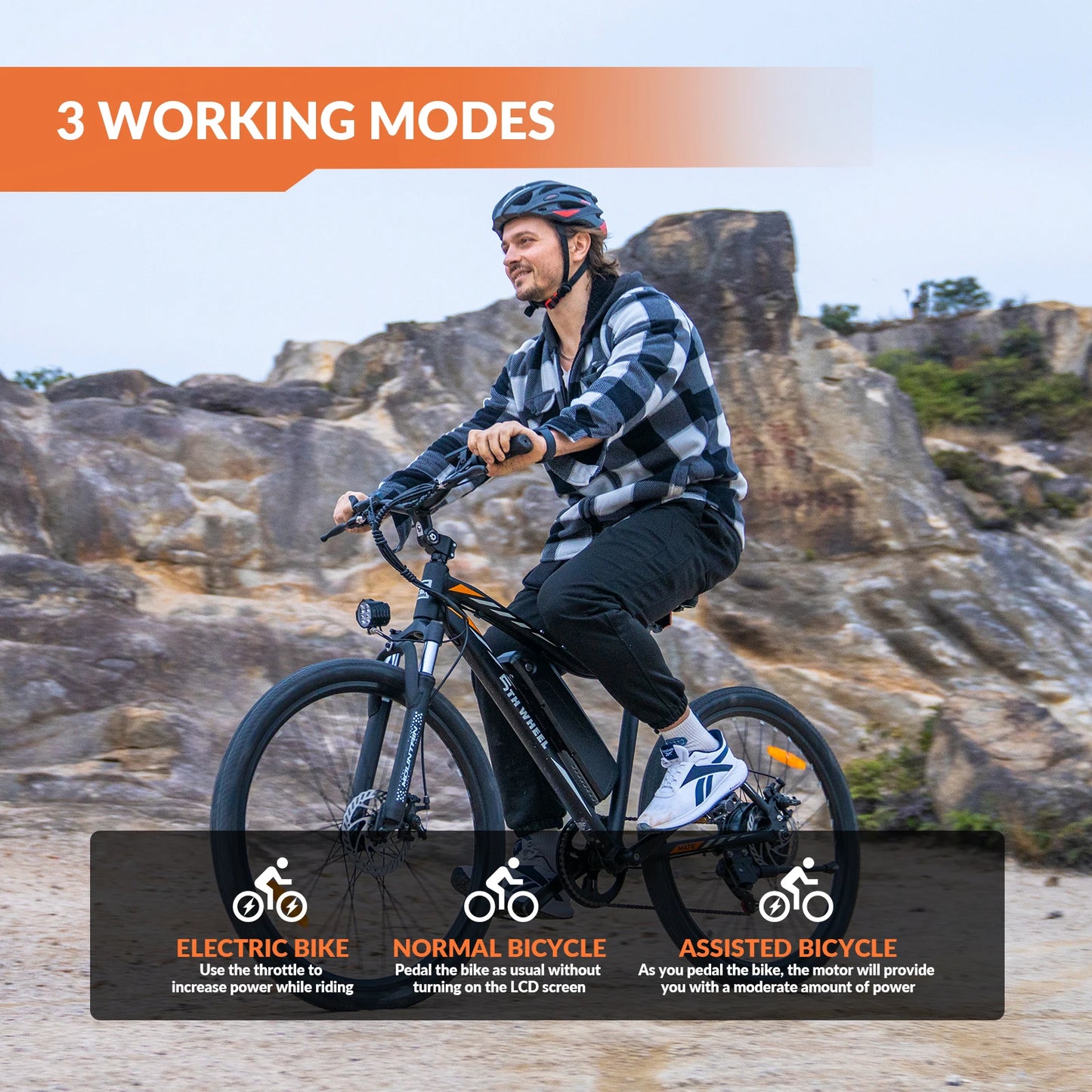 5TH WHEEL AB17 Electric Bike with 700W Peak Motor