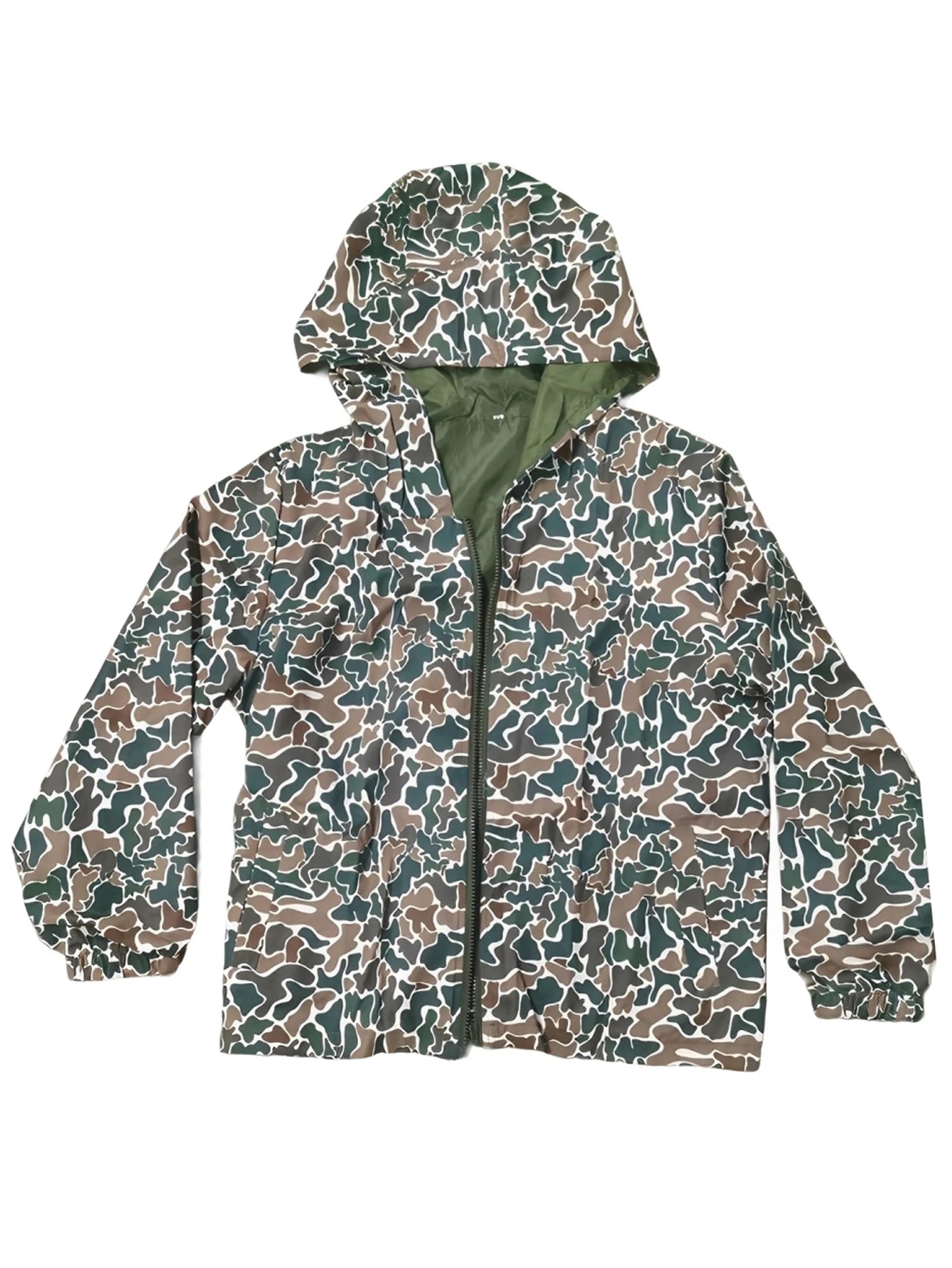 Camo Zip Up Hoodie Mens Full Zip Hooded Sweatshirt