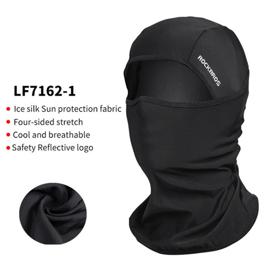 ROCKBROS Local Ship Cycling Mask Summer UV Protection Balaclava Glasses Face Breathable Hole Quick-Dry Bicycle Ice silk Mask