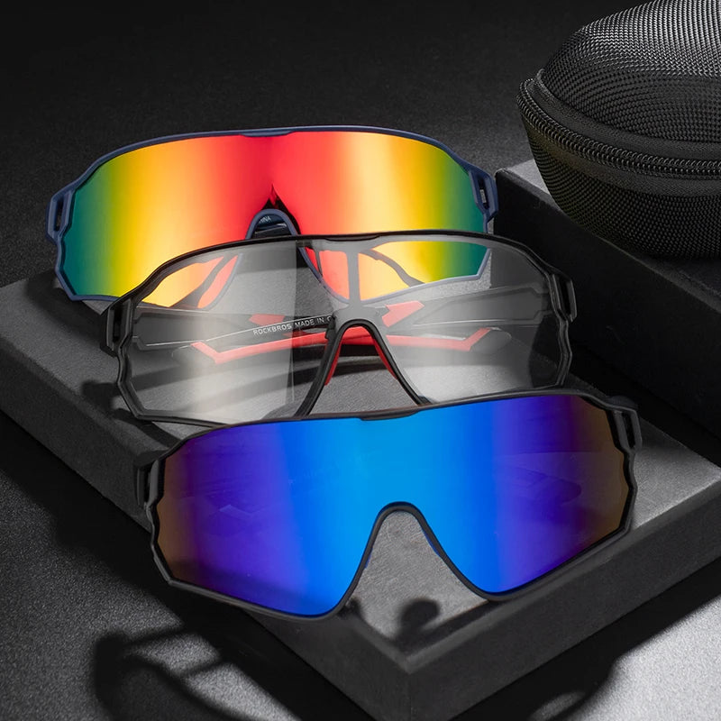 Rockbros Myopic Frames Polarized Photochromic UV400 Cycling Glasses