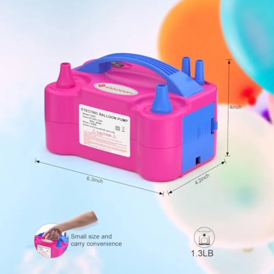 Curated Picks IDAODAN Electric Balloon Pump, Portable Electric Balloon Blower Machine Inflator Air Pump for Party Decorations