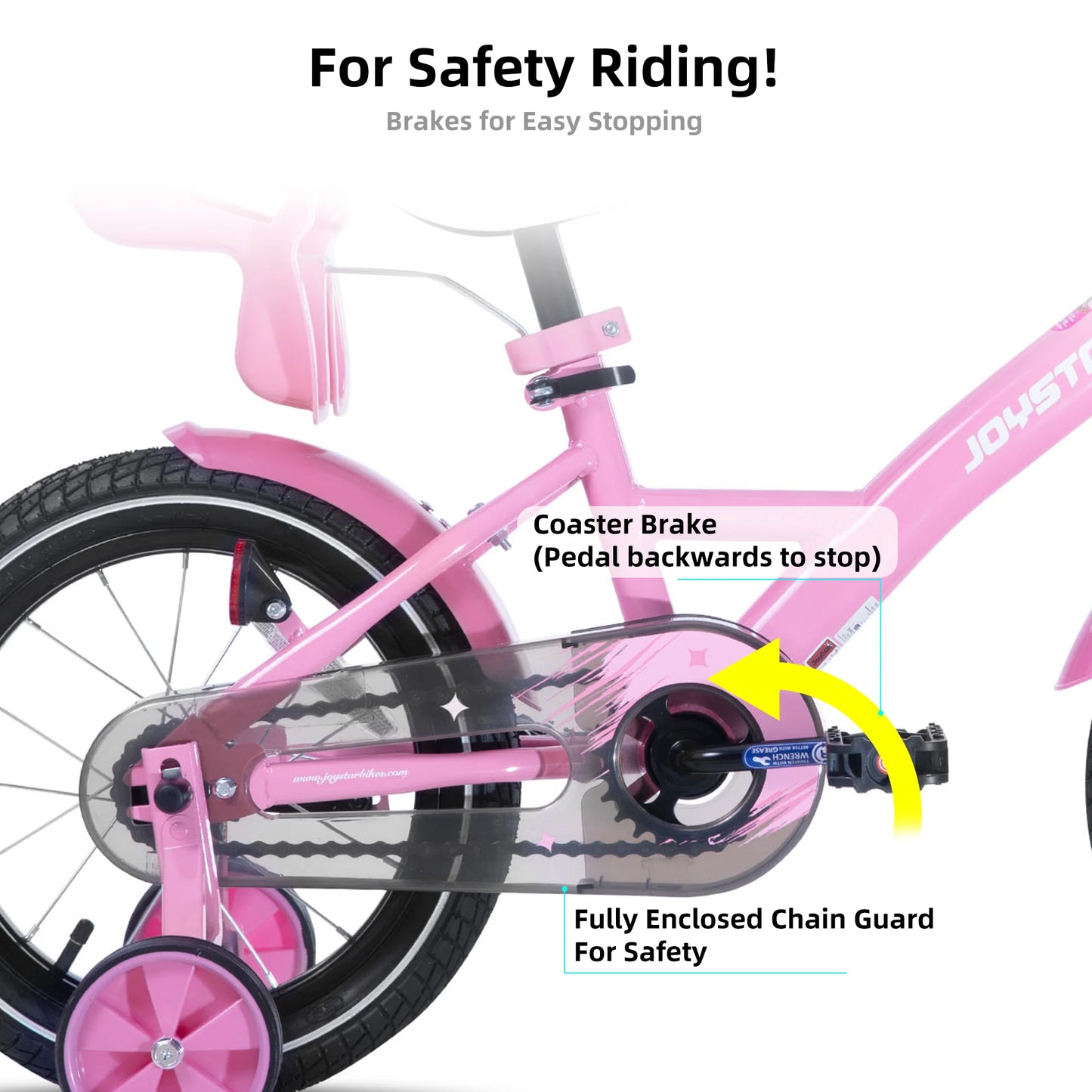Joystar Kids Bike for Girls Ages 3-10 with Training Wheels