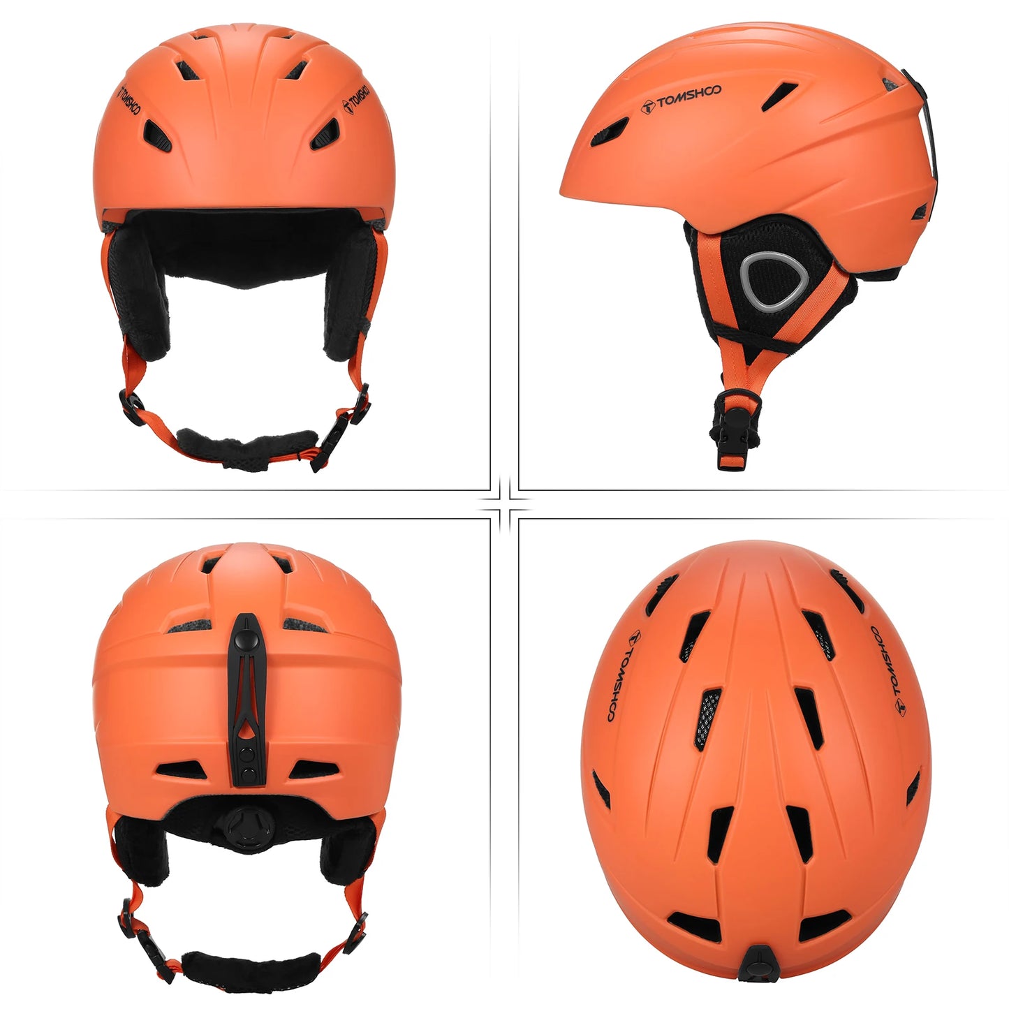 Snow Sport Helmet With Removable Liner And Ear Pads