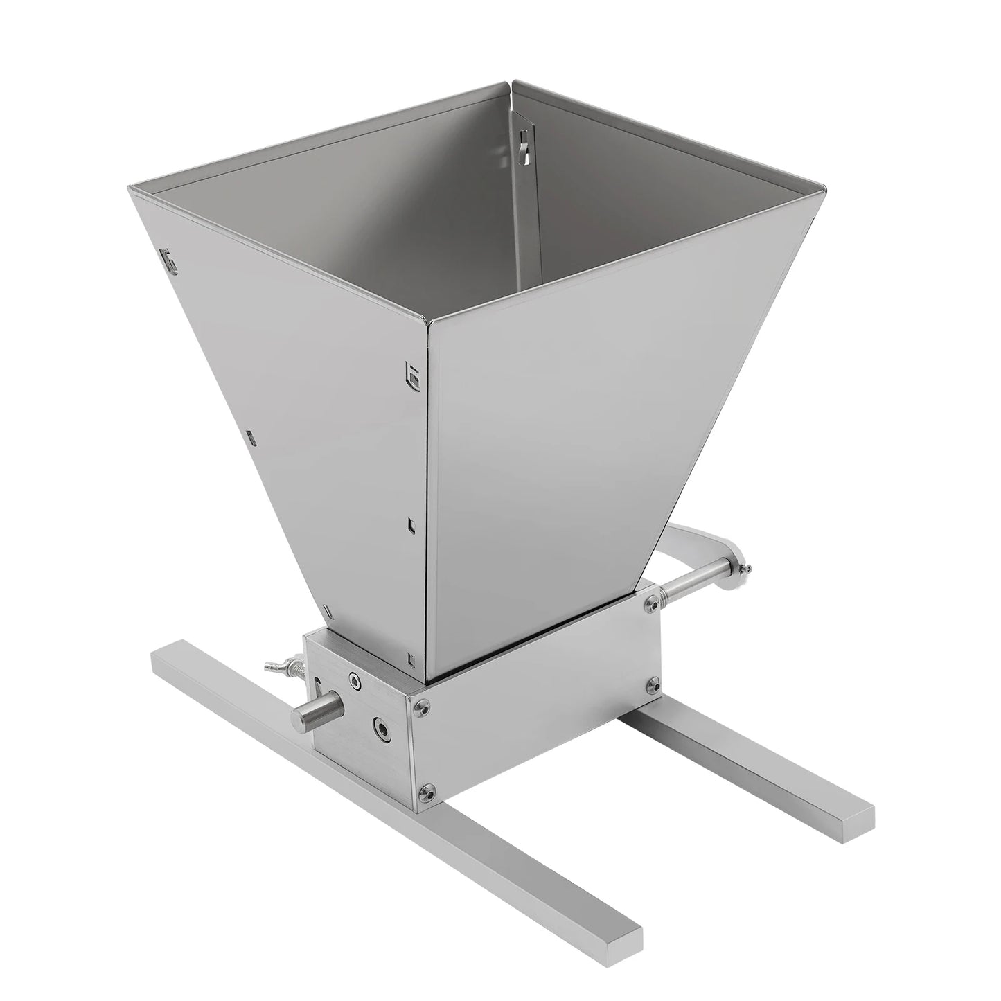 4L/1.06gal Grain Grinder Manual Crank Adjustable Granularity Stainless Steel For Milling Barley, Wheat, And Other Grains