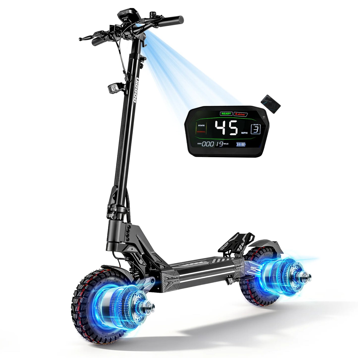 EOEOTWO Dual 4000W Electric Scooter 60V 27Ah