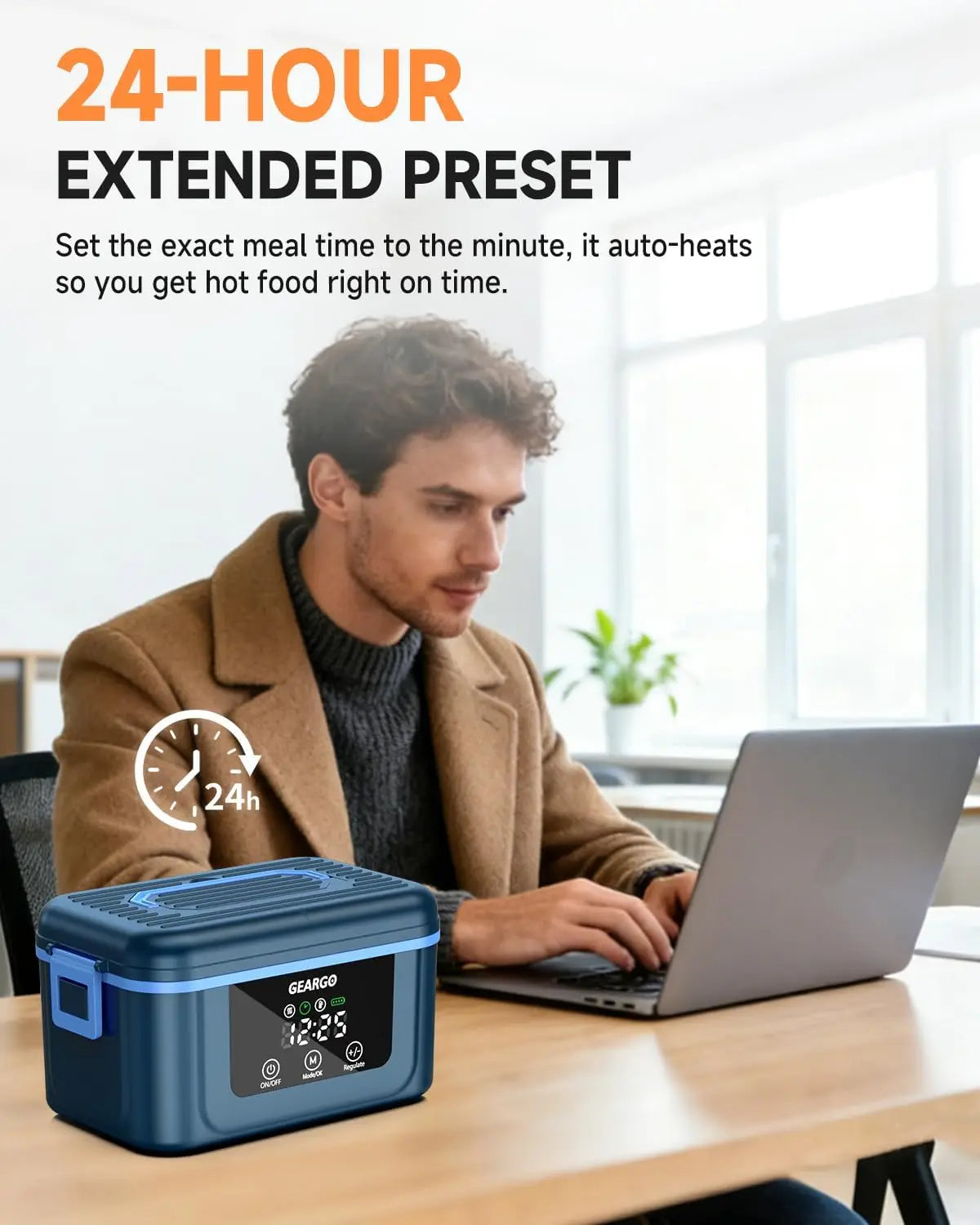 Cordless Electric Lunch Box With Self Heating Function