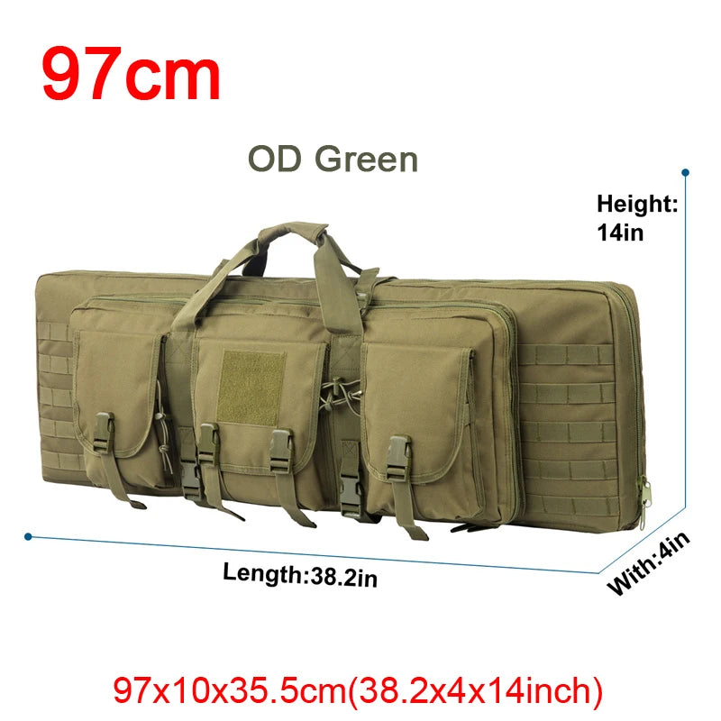 LQARMY Tactical Double Rifle Case Molle Bag For Airsoft