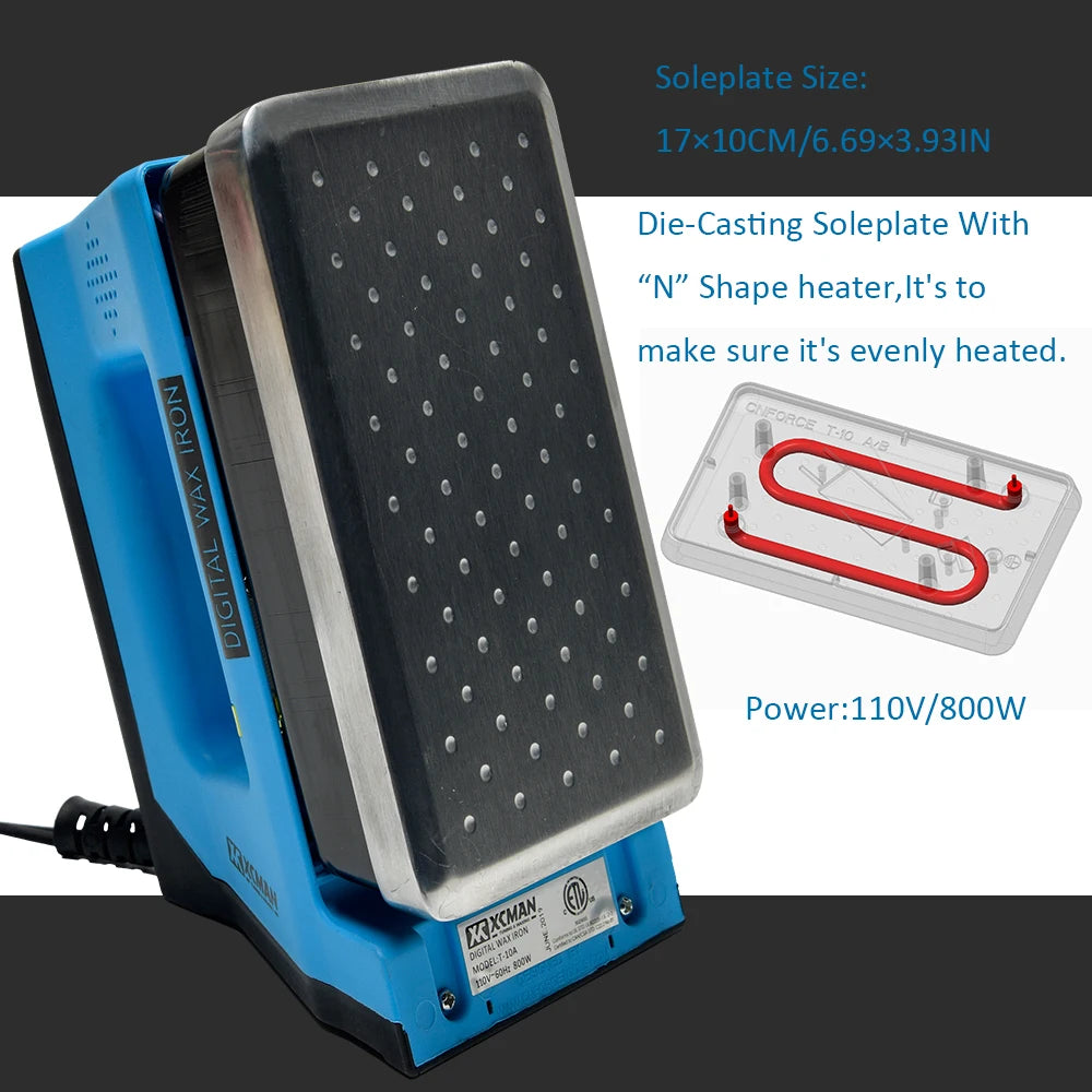 XCMAN Ski Snowboard Digital Waxing Iron 110V 800W Precision