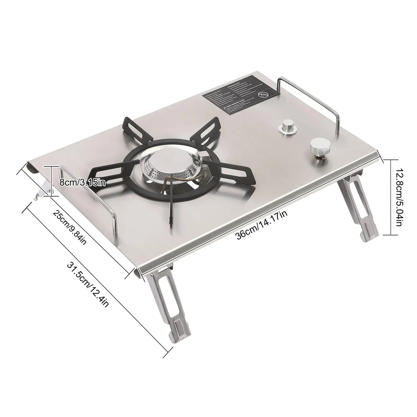 Gdrasuya10 Outdoor Camping Gas Stove 4000W Single Burner Stove Butane & Propane Gas Stove 13648 Btu Gas Cooking Stove Portable g