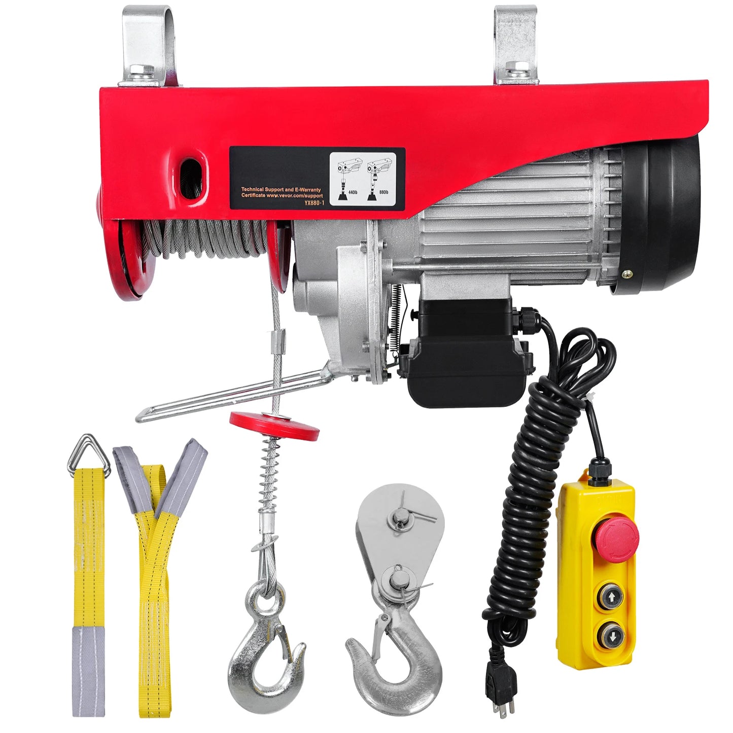 SucceBuy Electric Hoist With Wired And Wireless Remote Control