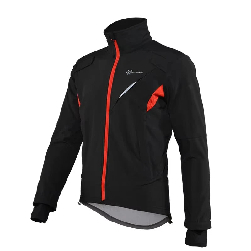 ROCKBROS Winter Cycling Jacket Thermal Windproof Jersey For Men Women