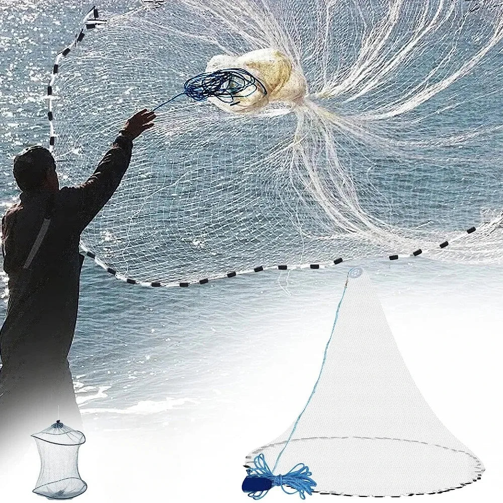 Cast Net Saltwater Bait Fishing Aluminum Sinker