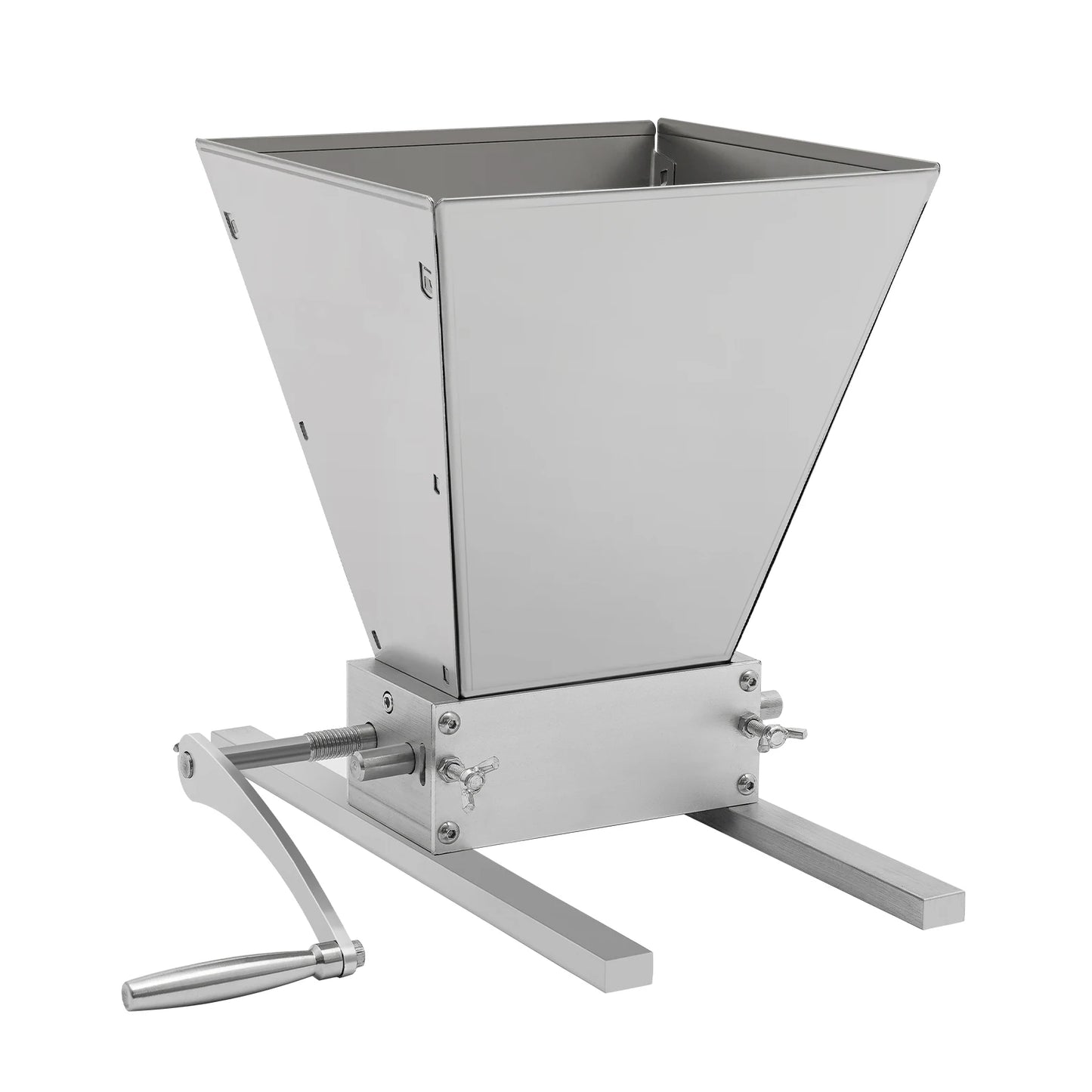 4L/1.06gal Grain Grinder Manual Crank Adjustable Granularity Stainless Steel For Milling Barley, Wheat, And Other Grains