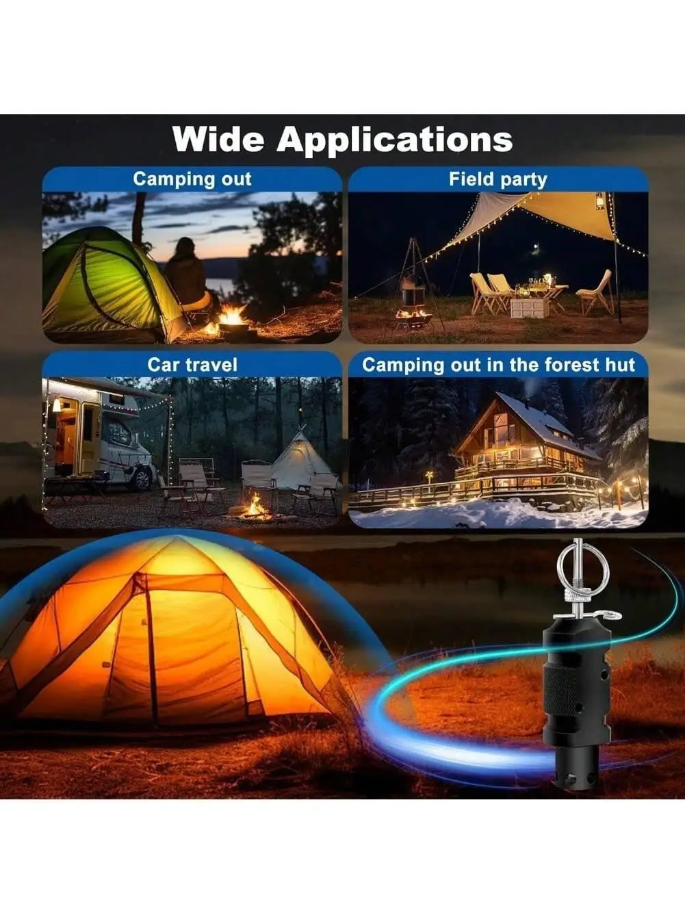 Camp Security Perimeter Trip Wire Alarm For Camping Safety