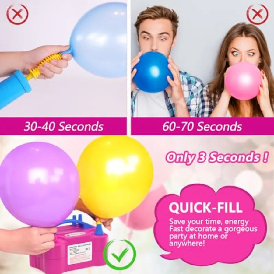 Curated Picks IDAODAN Electric Balloon Pump, Portable Electric Balloon Blower Machine Inflator Air Pump for Party Decorations