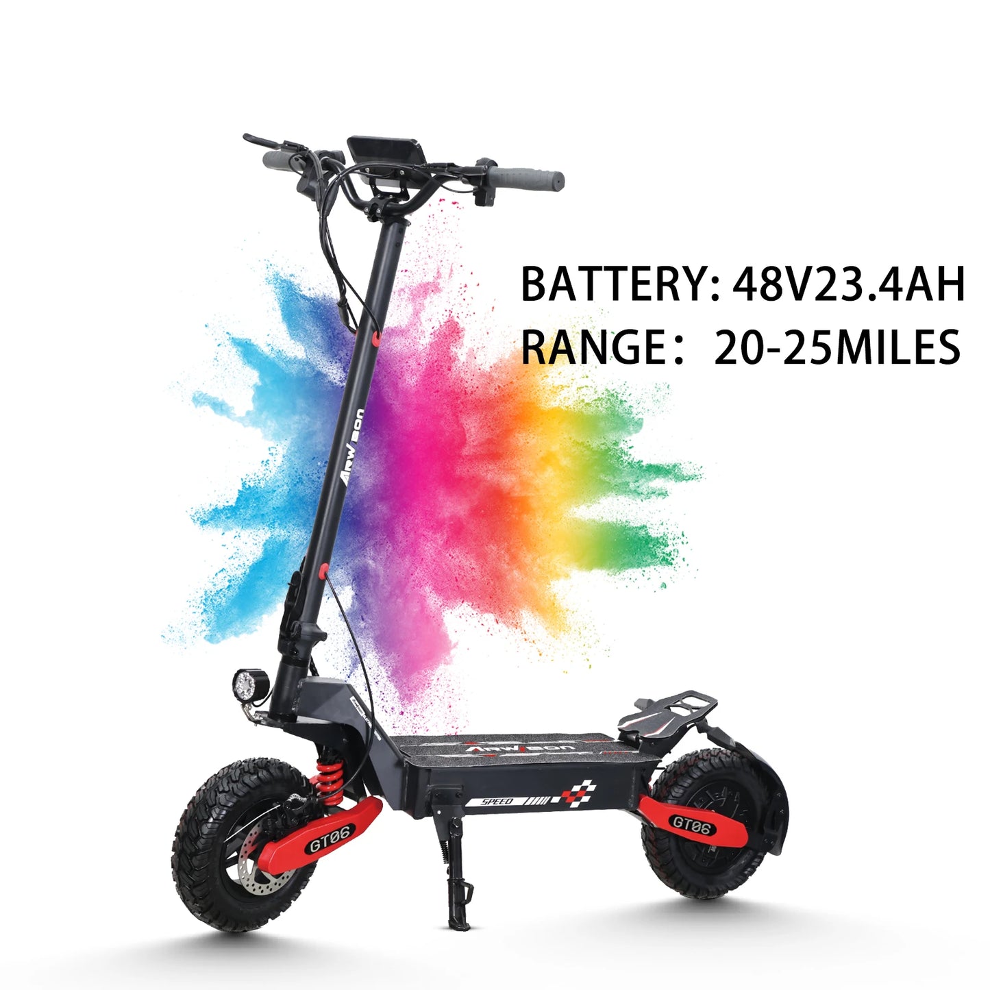 Arwibon GT06 1200W Foldable Electric Scooter 25 MPH Top Speed