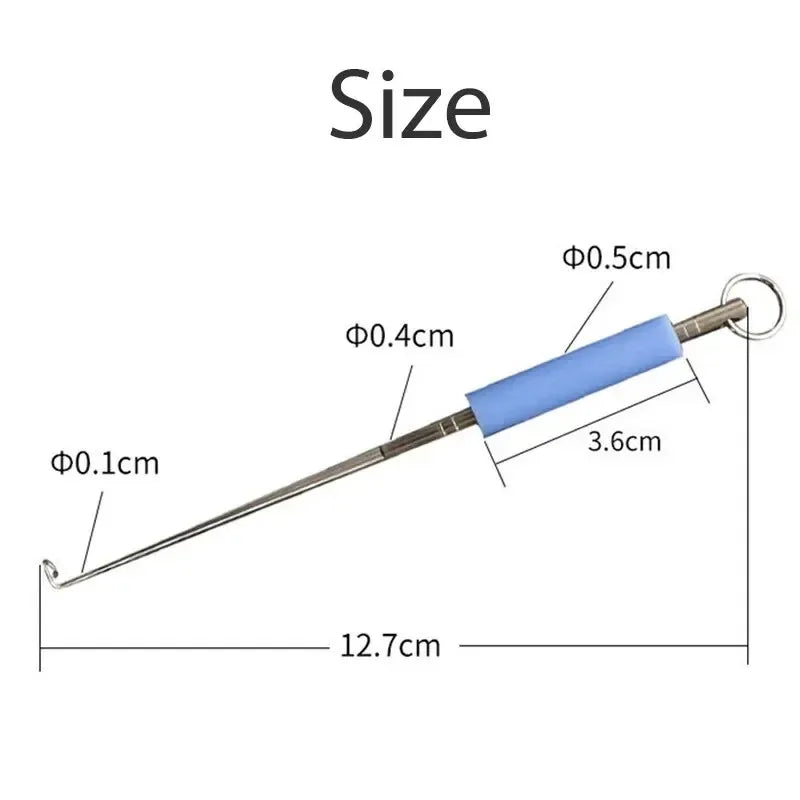 Stainless Steel Fishing Hook Remover Dehooker Two-Piece Kit