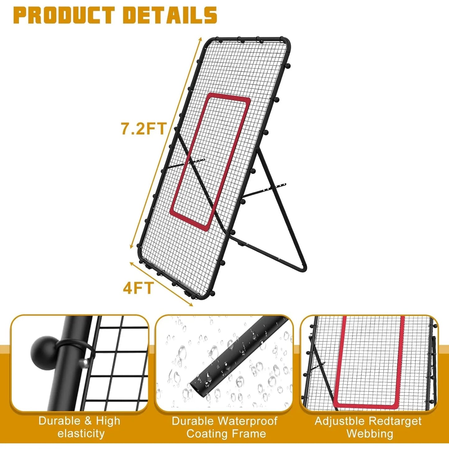 Adjustable Volleyball Net And MultiSport Rebounder For Practice