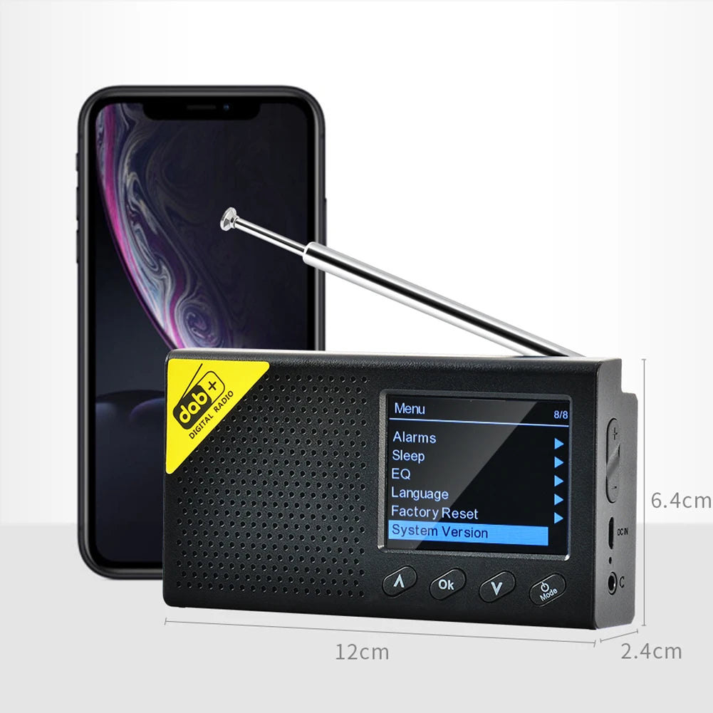 Portable Digital Radio With Bluetooth 5.0 DAB FM Receiver