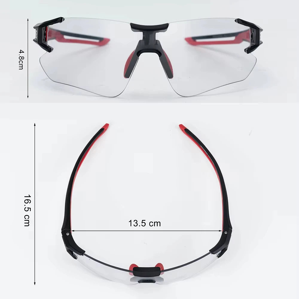 ROCKBROS Local Shipping Photochromic Cycling Sunglasses Eyewear UV400 Bicycle Glasses Outdoor Sports Bike Fishing Goggles