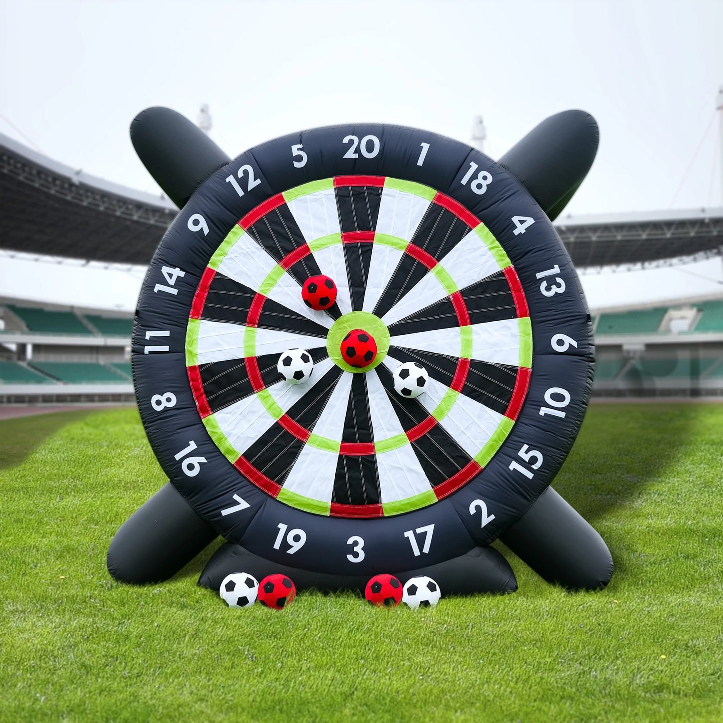 RTS Inflatable Outdoor Soccer Golf Darts Board Set