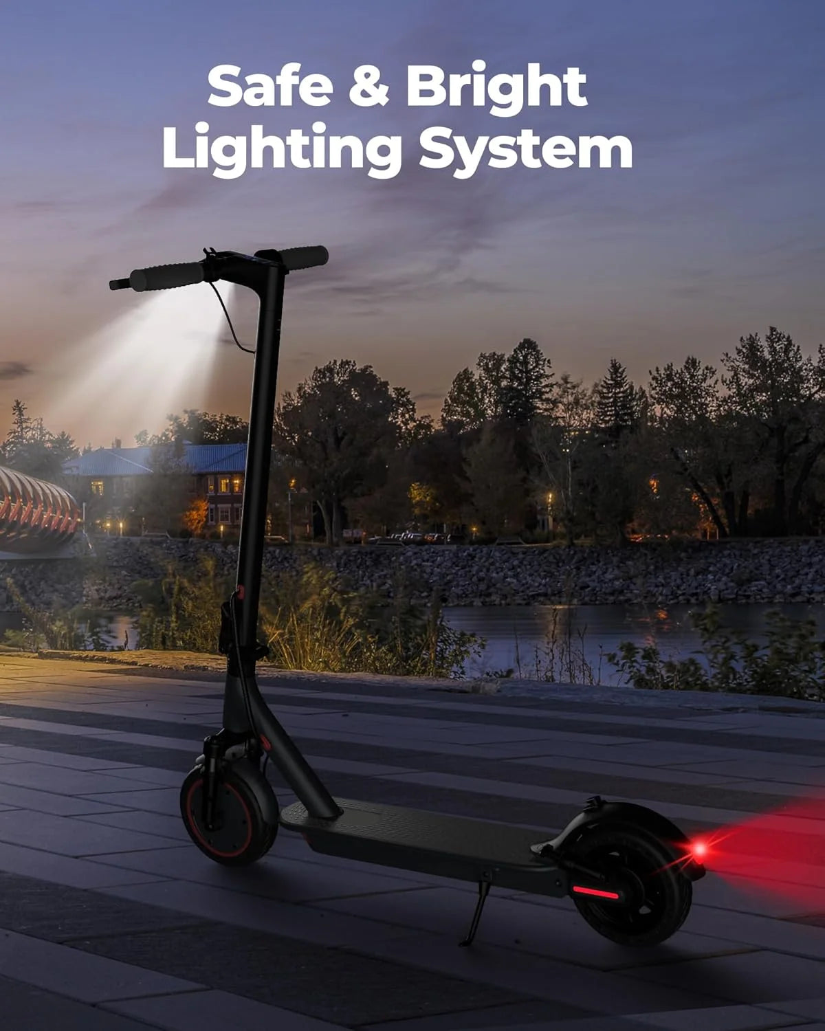 AOVOPRO AP07 Electric Scooter 19MPH App Control Foldable Long Range
