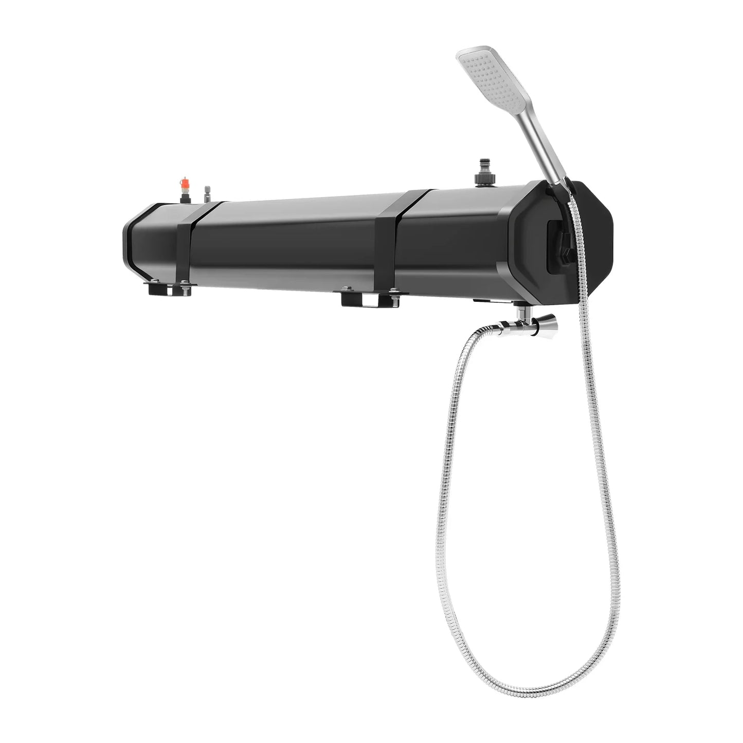 8-Gallon Roof Rack Mounted Camping Shower with Pressurized Water Tank, including 5.58 ft Hose and Shower Head (30L/7.93 Gal)