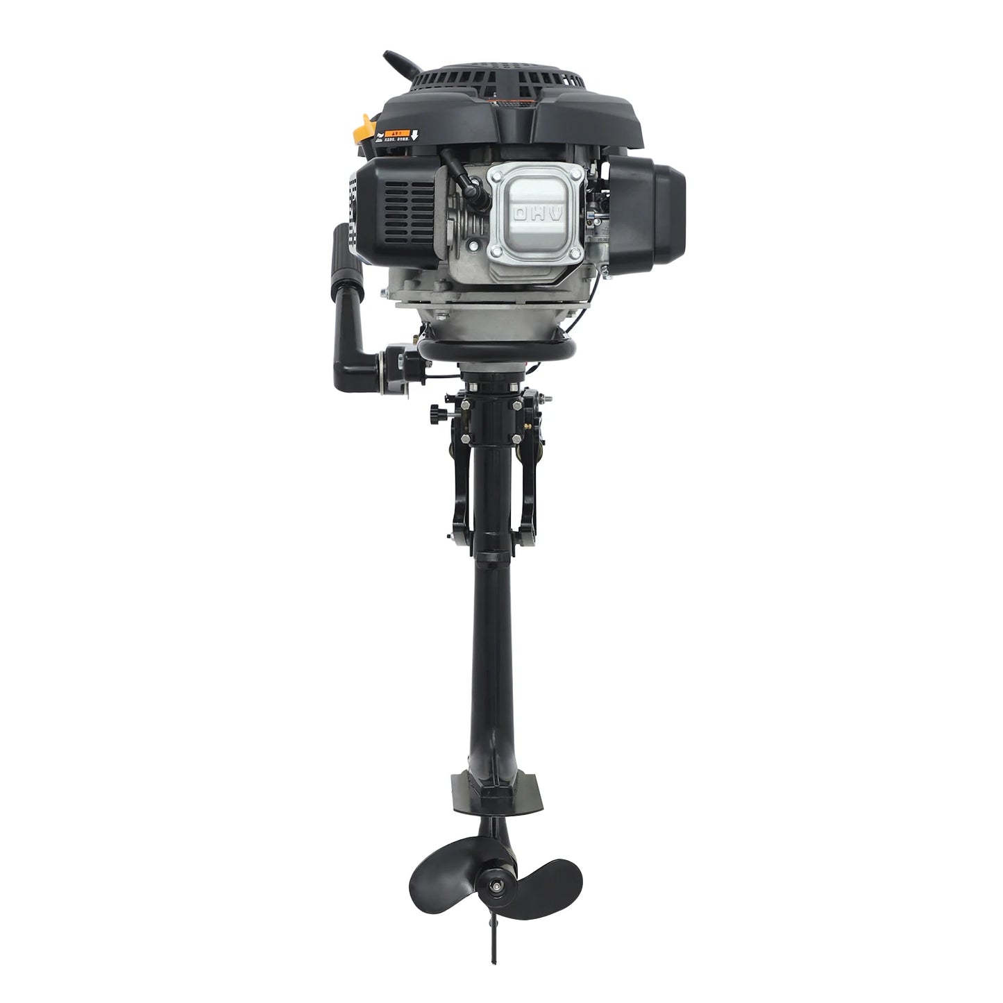 224cc 9HP Four Stroke Outboard Motor, CDI Ignition 180° Reverse Function, Aluminum Alloy Boat Engine for 15-20ft Boats