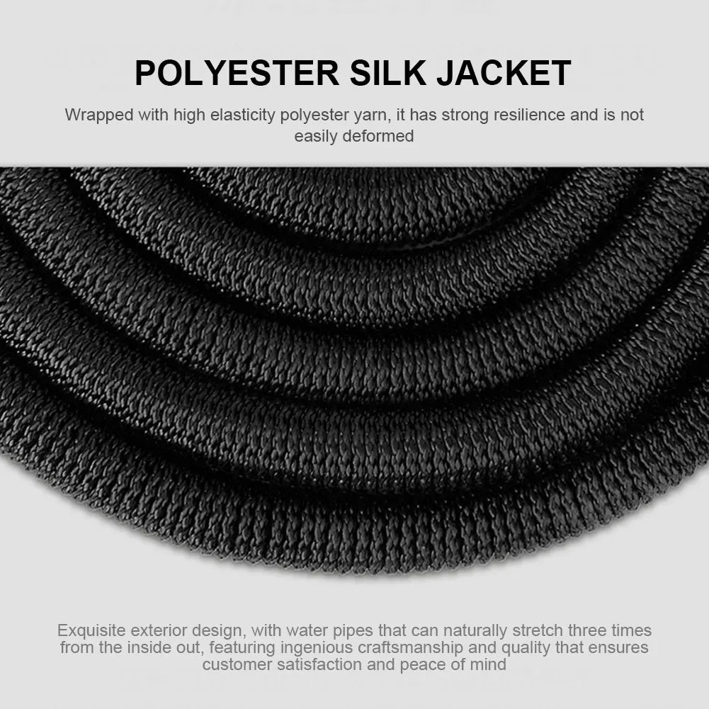 Expandable Flexible Water Hose With Spray Nozzle For Garden And Car Wash