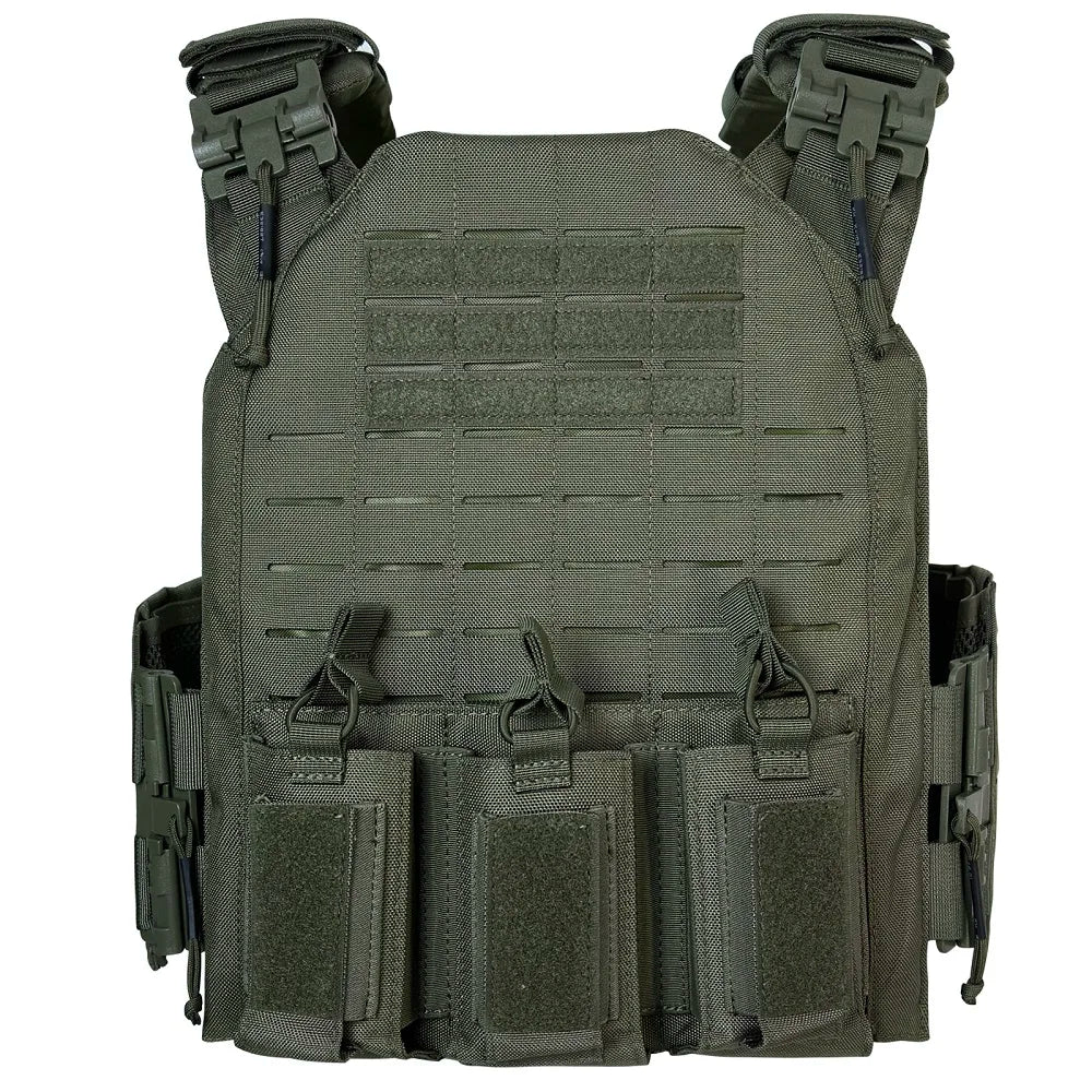 Nylon Tactical Vest With Quick Release And Triple Magazine Pouches
