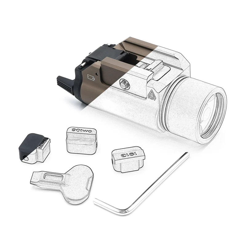 TR1 TR7 TR8 Outdoor Weapon Light 1000Lumen LED 20mm Rail