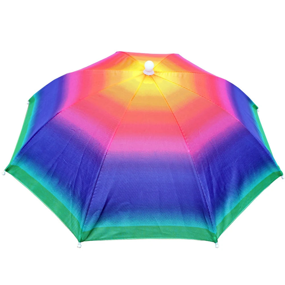 MOJOYCE Fishing Umbrella Hat Foldable Sun Shade Waterproof