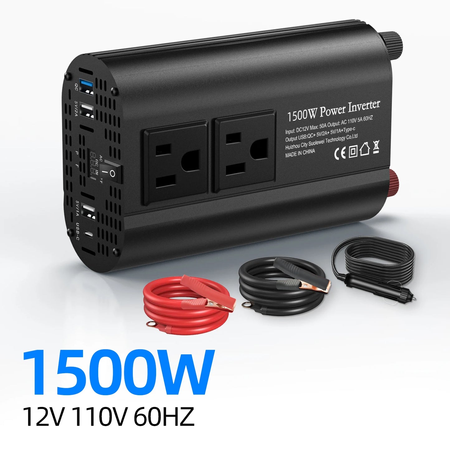 TATALIKEN 1500W Solar Inverter LCD Display