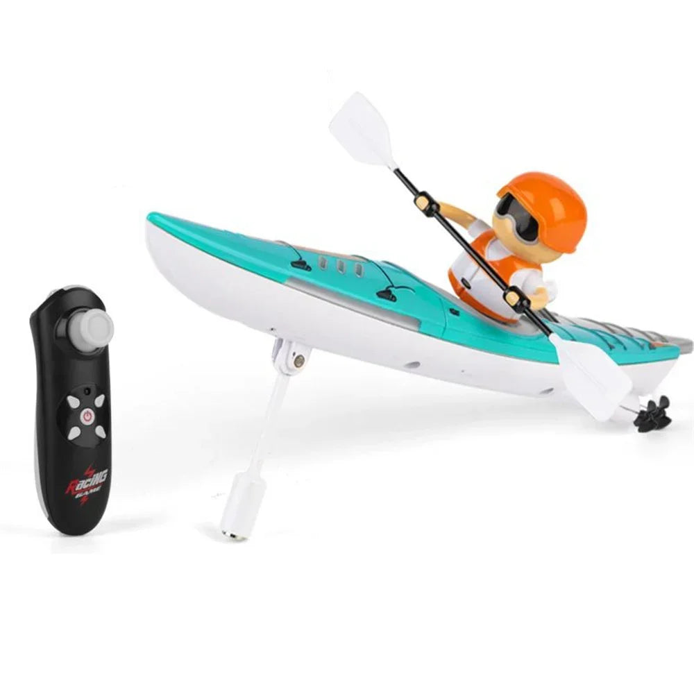 Remote Control Speedboat RC Boat Paddling Kayak Water Racing Battle Ship Game Outdoor Children's Toys for Kids Boys Gifts