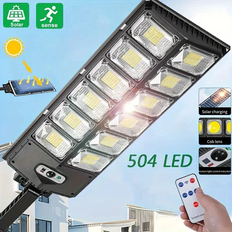 KEWEN 504LED Ultra-Bright Solar Street Light With Motion Sensor