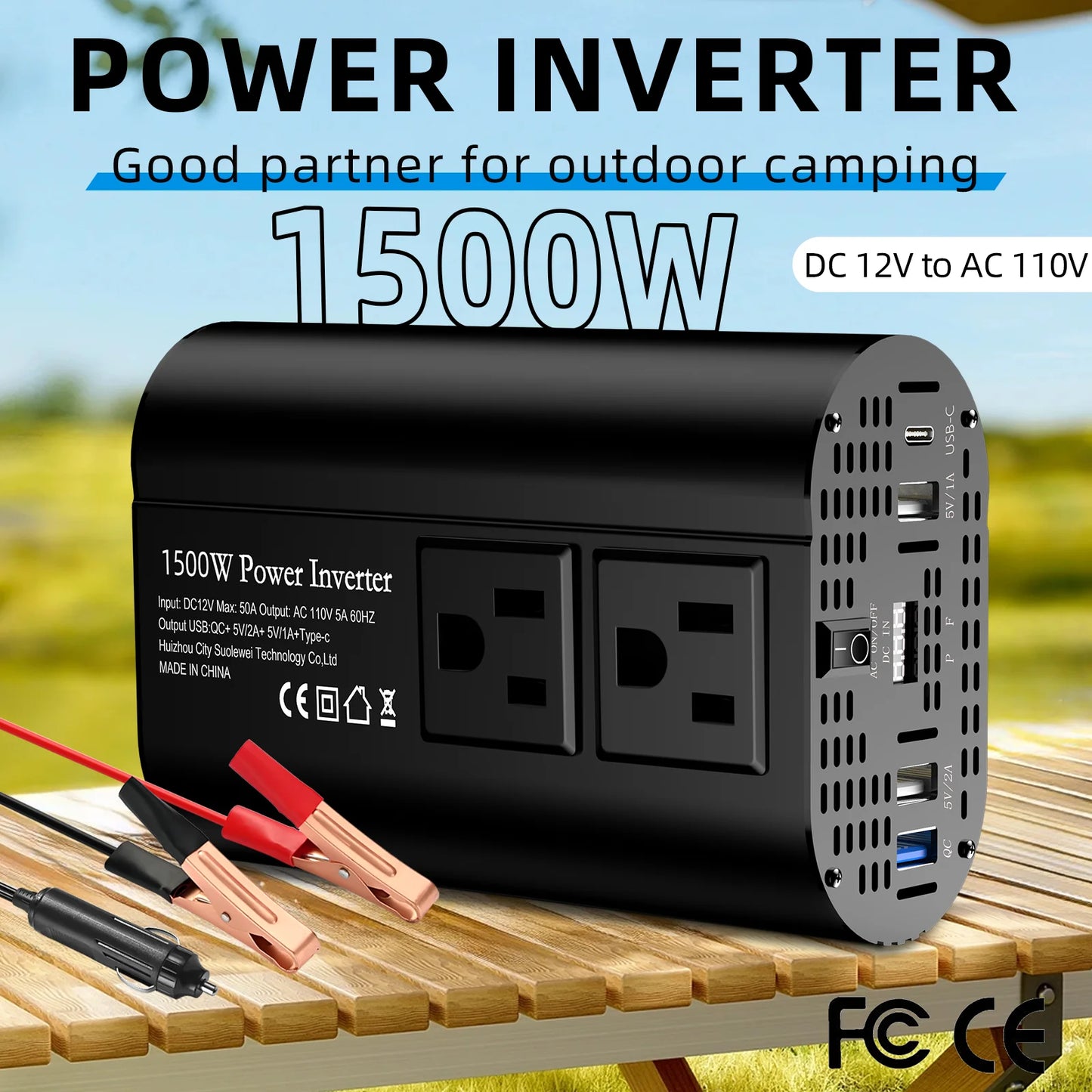 TATALIKEN 1500W Solar Inverter LCD Display