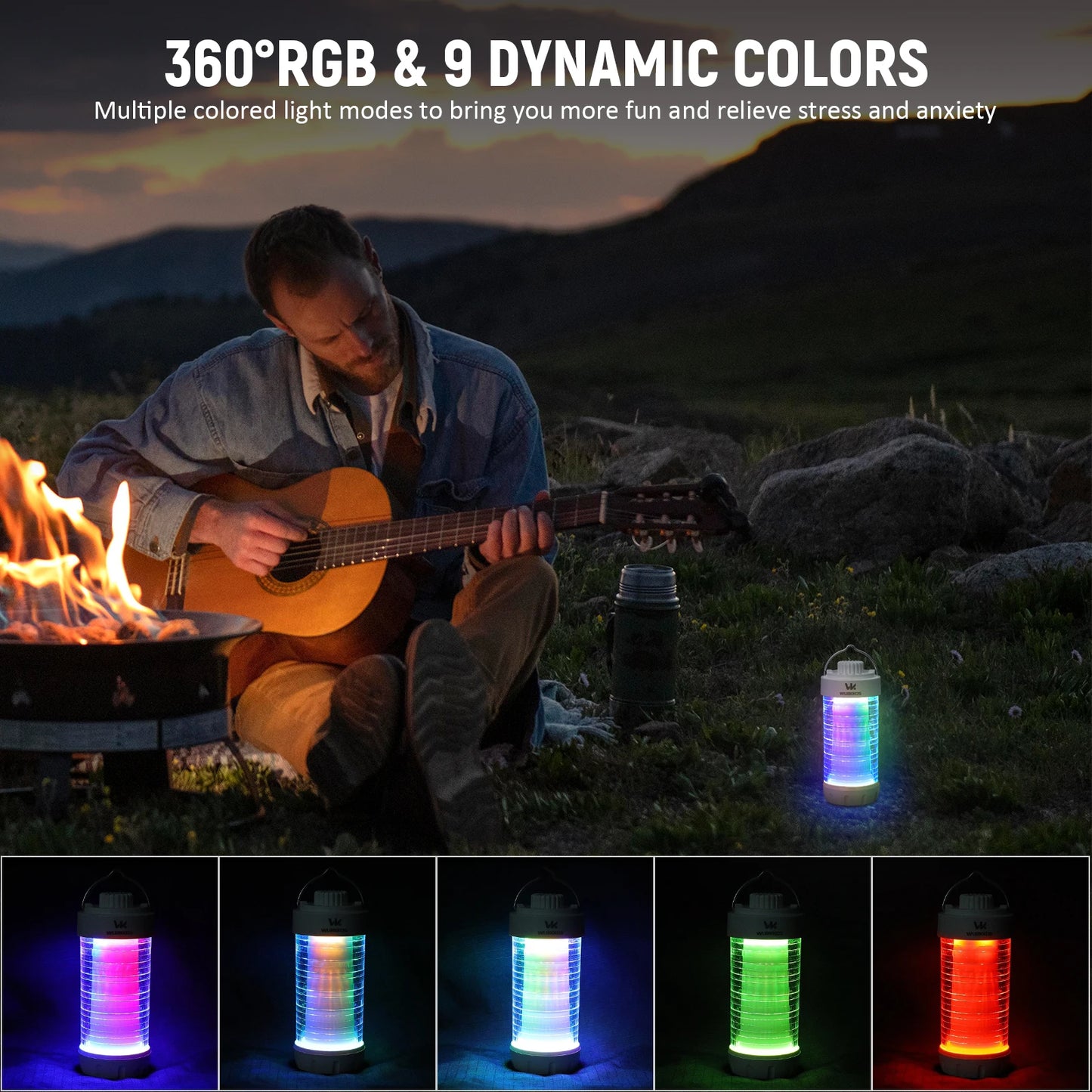 Wurkkos CL01 Rechargeable RGB LED Lantern Power Bank