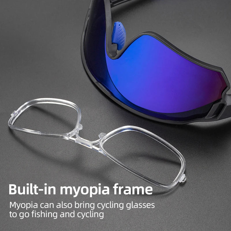 Rockbros Myopic Frames Polarized Photochromic UV400 Cycling Glasses